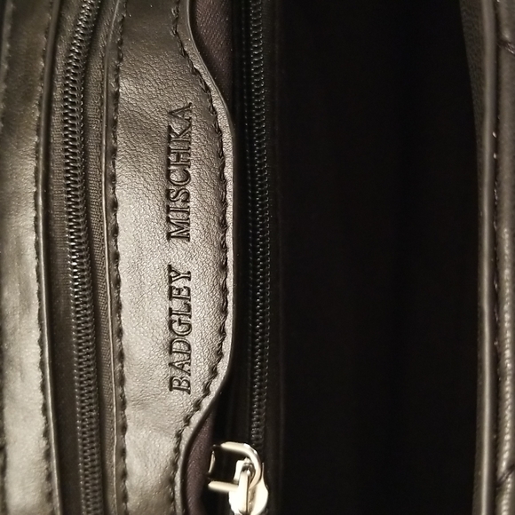 Badgley MISCHKA Mini Chevron-Quilted Vegan Leather Crossbody Bag - Picture 12 of 15